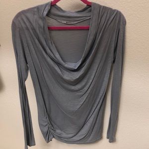 Scoop Neck Grey LA made Long Sleeve